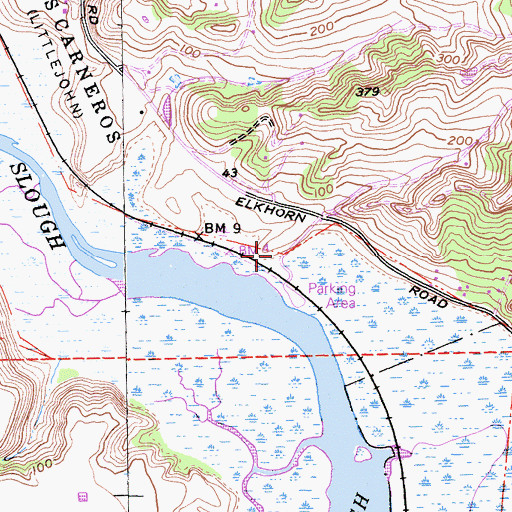 Topographic Map of Kirby Park, CA