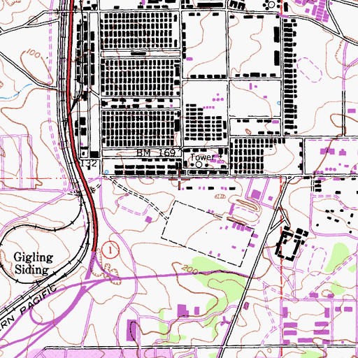 Topographic Map of Monterey Institute of Research Astronomy, CA