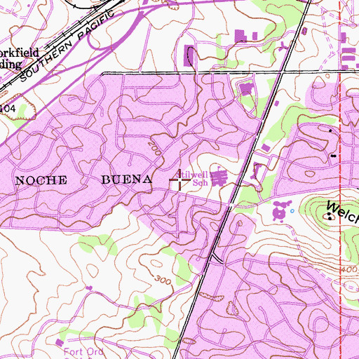 Topographic Map of Stillwell Park, CA