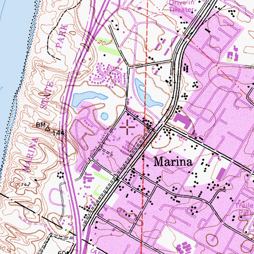 Topographic Map of Filipino-American Community Club, CA