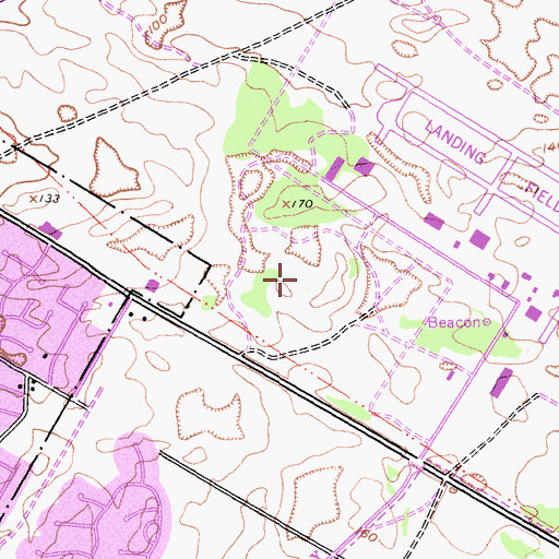Topographic Map of Monterey Bay Educational Science and Technology Center, CA