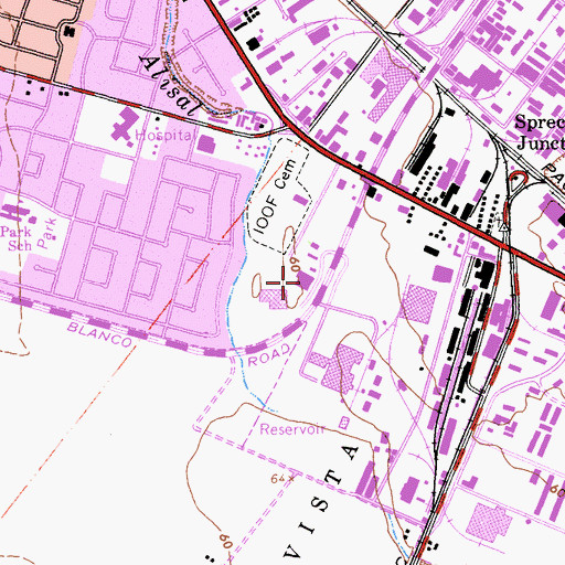 Topographic Map of San Jose State University Monterey County Center, CA