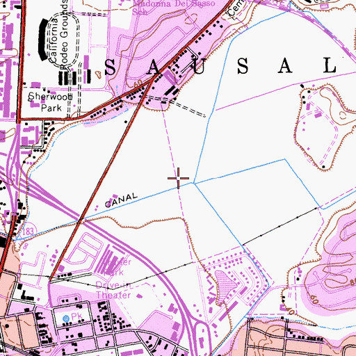 Topographic Map of Carr Lake (historical), CA