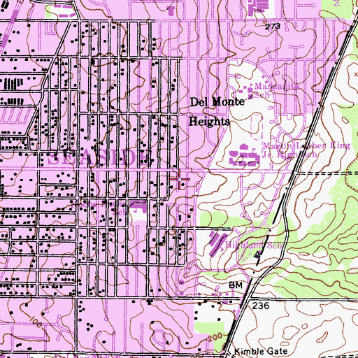 Topographic Map of Beta Park, CA