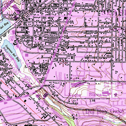 Topographic Map of Oldemeyer Center, CA