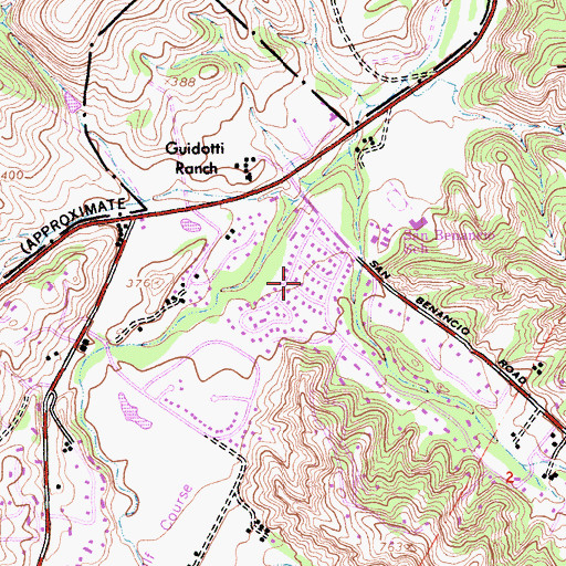 Topographic Map of Ambler Park, CA