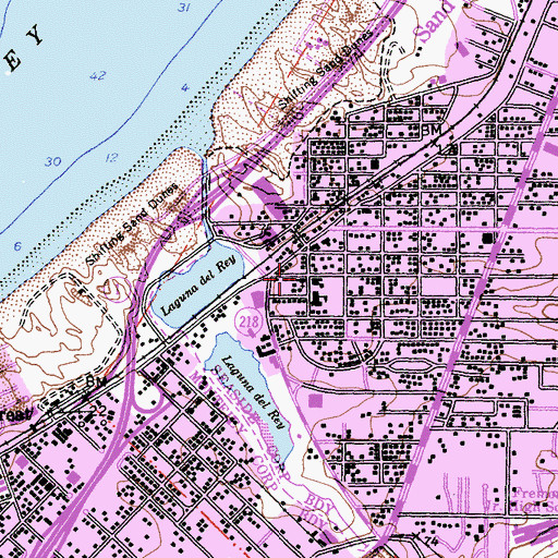 Topographic Map of Bethel Baptist Church, CA