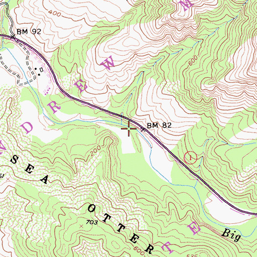 Topographic Map of Bobcat Trail, CA