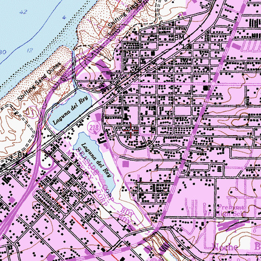 Topographic Map of Building Bridges Ministry, CA