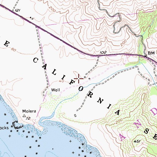 Topographic Map of Cooper Cabin (historical), CA