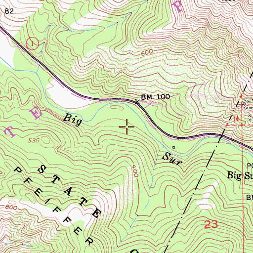 Topographic Map of Cooper Loop Trail, CA