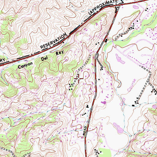 Topographic Map of Corral de Tierra, CA