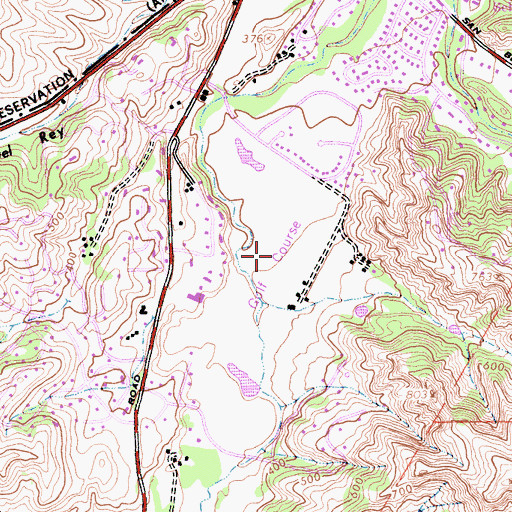 Topographic Map of Corral de Tierra Country Club, CA