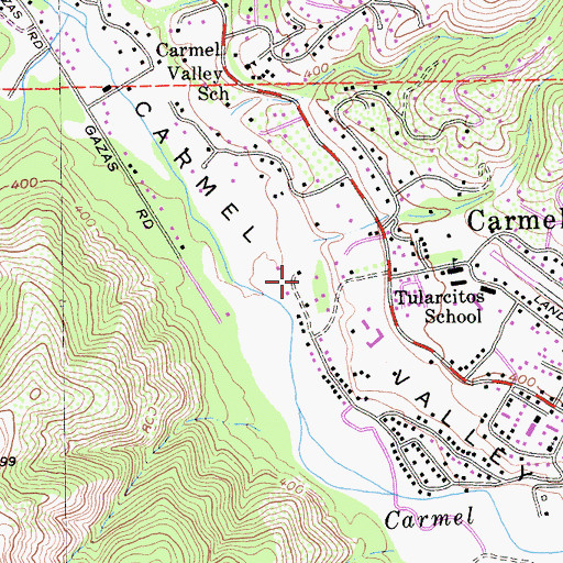 Topographic Map of J Gardiners Tennis Ranch, CA
