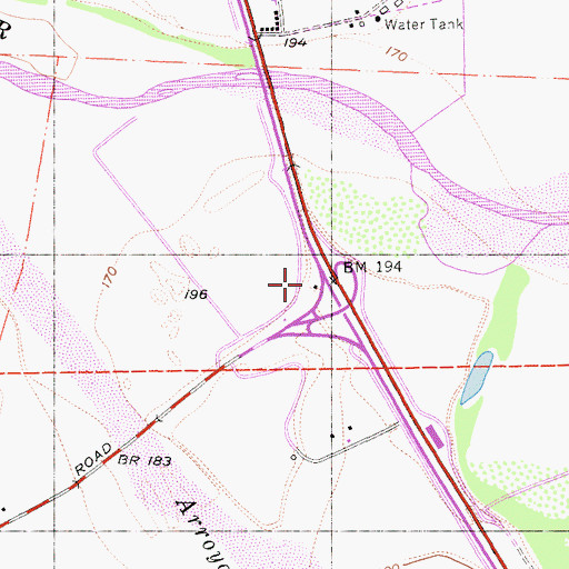Topographic Map of Los Coche Adobe, CA