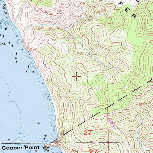 Topographic Map of Panorama Trail, CA