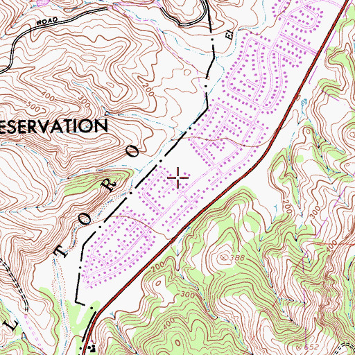 Topographic Map of Toro School for the Hearing Impaired, CA