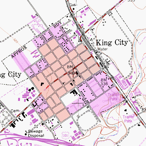 Topographic Map of Apostolic Assembly Church, CA