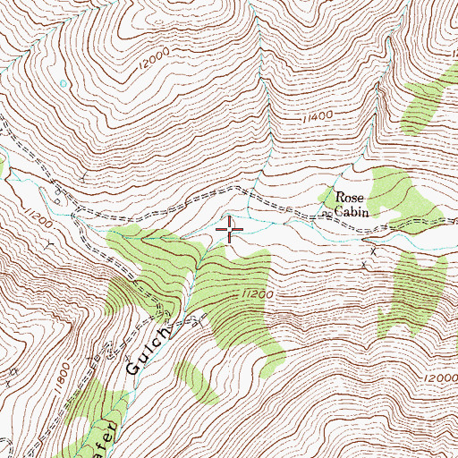 Topographic Map of Schafer Gulch, CO