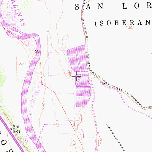 Topographic Map of King City Sewage Treatment Plant, CA