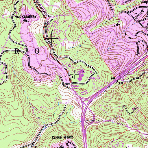 Topographic Map of Community Hospital of the Monterey Peninsula, CA