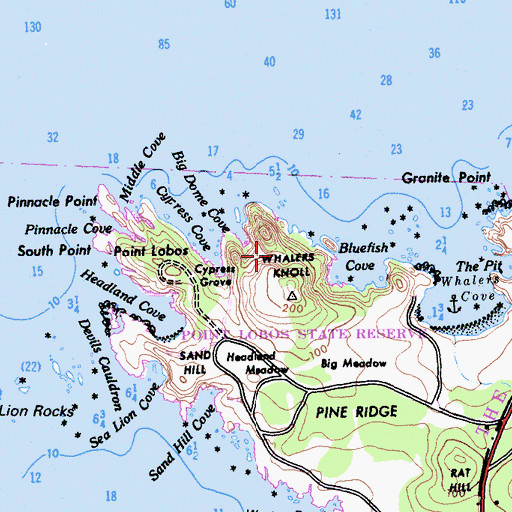 Topographic Map of North Shore Trail, CA