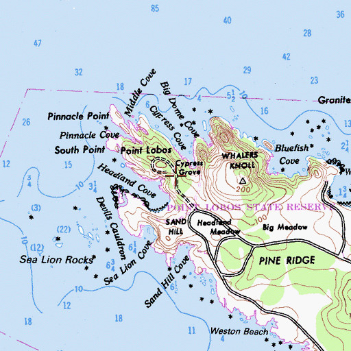 Topographic Map of Old Veteran Trail, CA