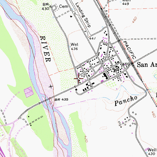 Topographic Map of San Ardo Branch Monterey County Free Libraries, CA