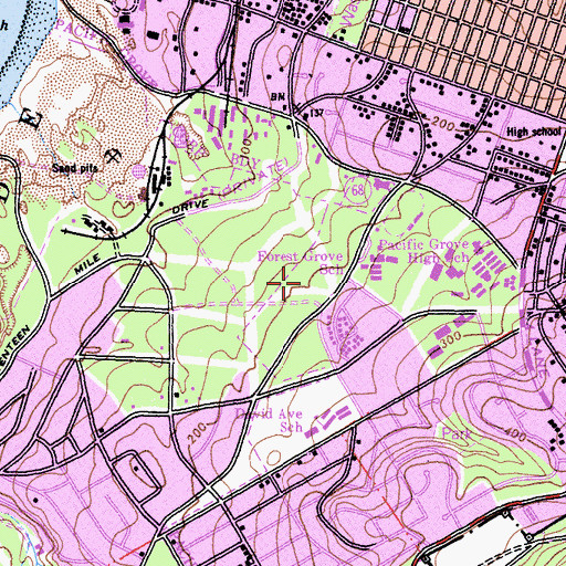 Topographic Map of Rip Van Winkle Open Space, CA