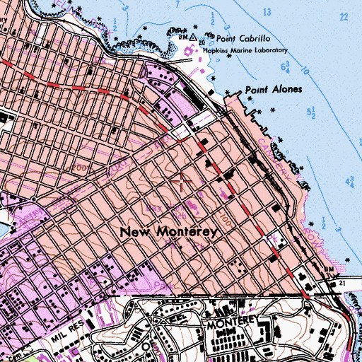 Topographic Map of Templo El Aposento Alto Asambleas De Dios, CA