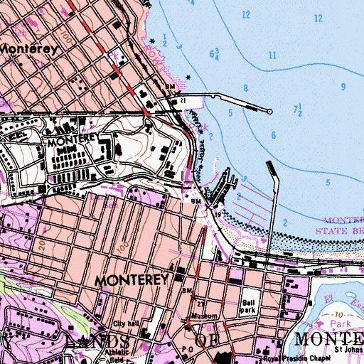 Topographic Map of Vizcaino-Serra Landing, CA