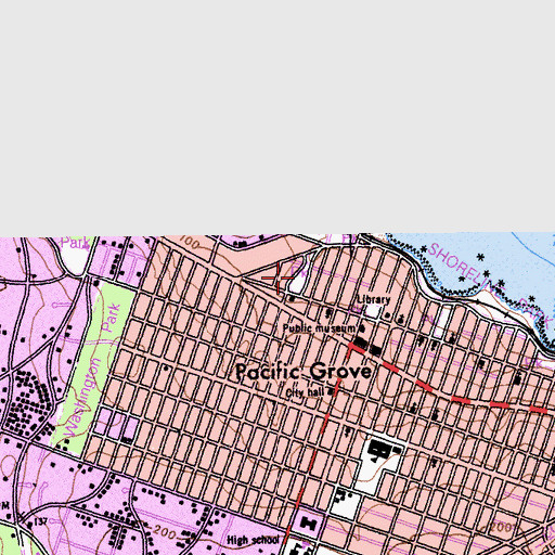 Topographic Map of Caledonia Park, CA