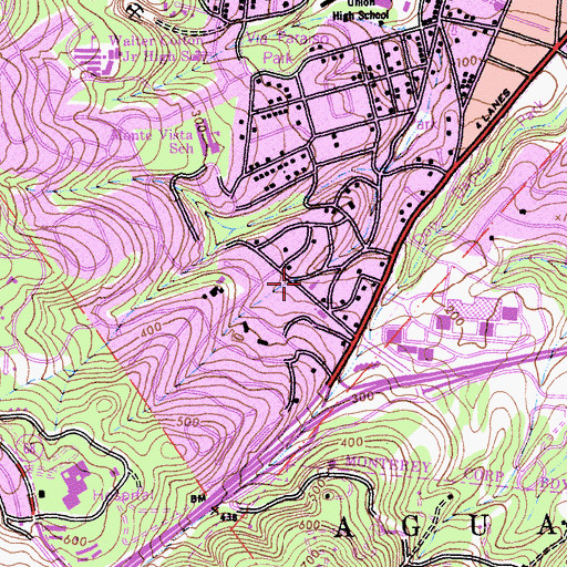Topographic Map of Saint Timothy Lutheran Church, CA
