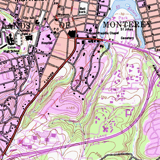 Topographic Map of Casa Buelna, CA