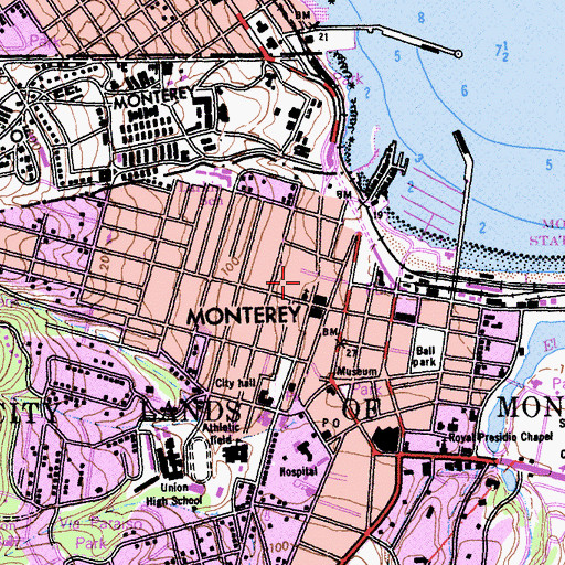 Topographic Map of Casa Soberanes, CA