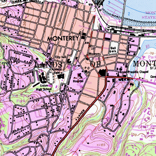 Topographic Map of Hartnell House (historical), CA