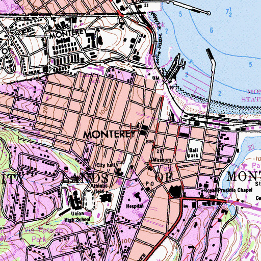 Topographic Map of Larkin House, CA