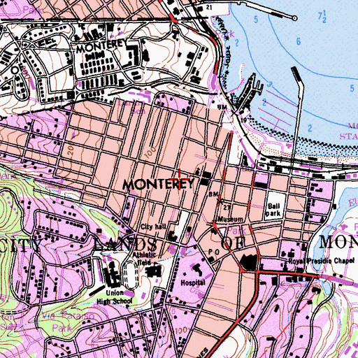 Topographic Map of Merritt House, CA
