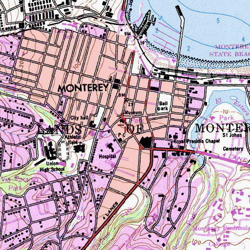 Topographic Map of Stevenson House, CA