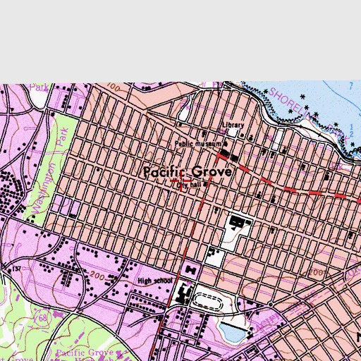Topographic Map of Heritage Social Museum, CA