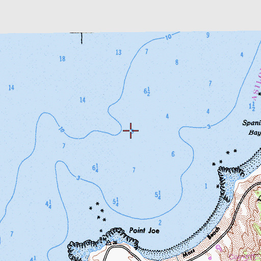Topographic Map of Merrill Hall, CA