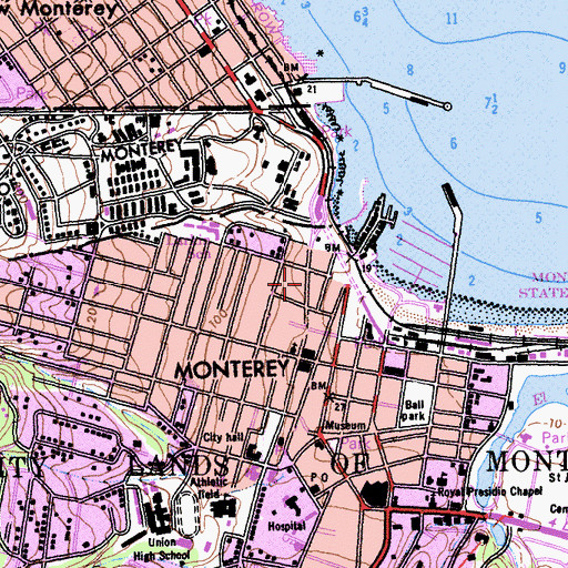 Topographic Map of Pacific House, CA