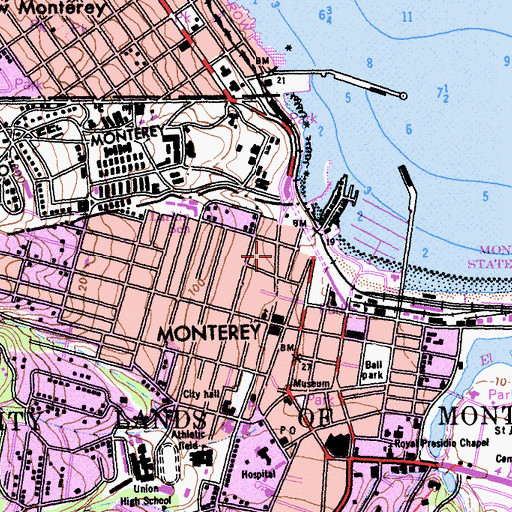 Topographic Map of Pacific House, CA