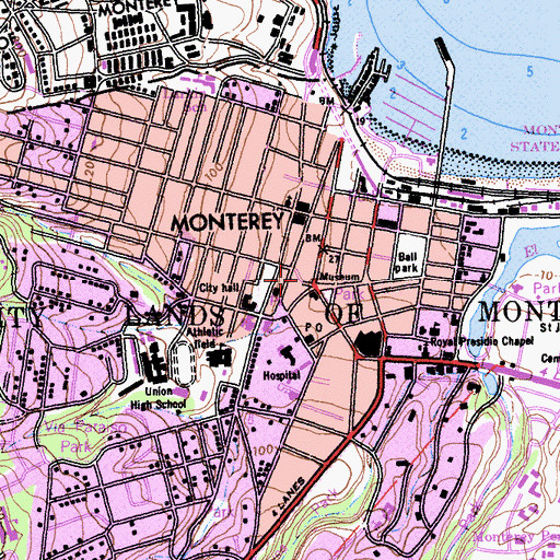 Topographic Map of Alvarado Adobe, CA
