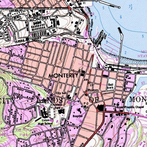Topographic Map of Capitular Hall, CA