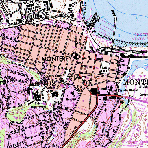 Topographic Map of Casa de Castro (historical), CA