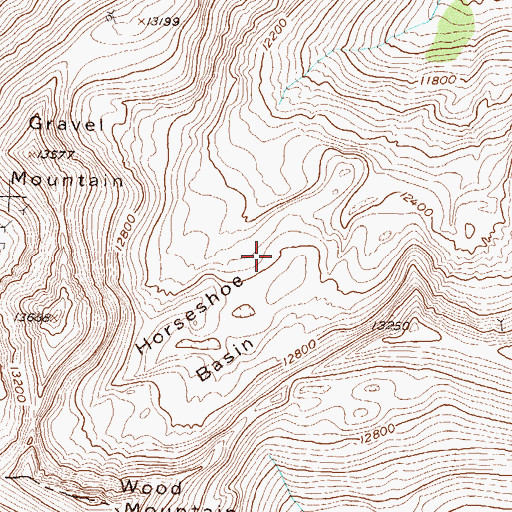 Topographic Map of Horseshoe Basin, CO