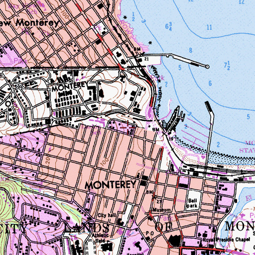 Topographic Map of Mayo Hayes O'Donnell Library, CA