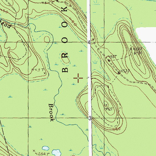 Topographic Map of Township of Brookton, ME