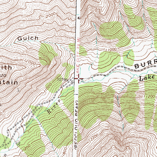 Topographic Map of Cleveland Gulch, CO
